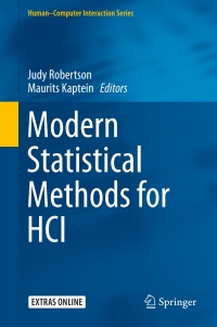 Cover image: Modern Statistical Methods for HCI 9783319266312