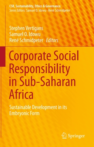 Cover image: Corporate Social Responsibility in Sub-Saharan Africa 9783319266671