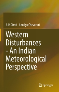 Imagen de portada: Western Disturbances - An Indian Meteorological Perspective 9783319267357