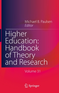 Cover image: Higher Education: Handbook of Theory and Research 9783319268286