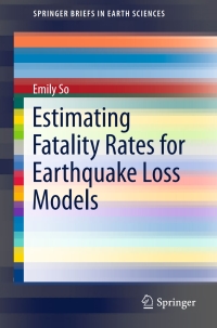 Immagine di copertina: Estimating Fatality Rates for Earthquake Loss Models 9783319268378