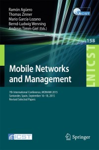 Cover image: Mobile Networks and Management 9783319269245
