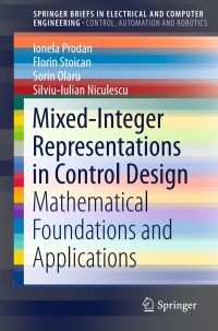 Cover image: Mixed-Integer Representations in Control Design 9783319269931