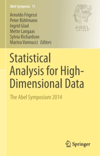 Cover image: Statistical Analysis for High-Dimensional Data 9783319270975