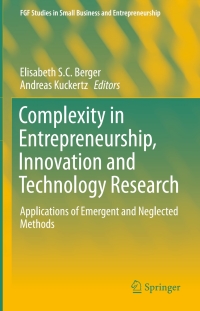 Cover image: Complexity in Entrepreneurship, Innovation and Technology Research 9783319271064