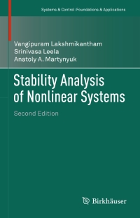 Cover image: Stability Analysis of Nonlinear Systems 2nd edition 9783319271996