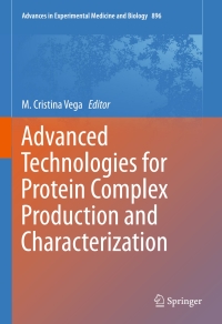 Cover image: Advanced Technologies for Protein Complex Production and Characterization 9783319272146