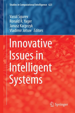 Cover image: Innovative Issues in Intelligent Systems 9783319272665