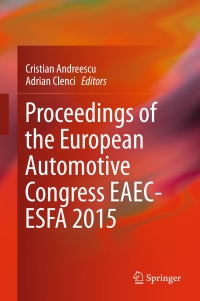 Cover image: Proceedings of the European Automotive Congress EAEC-ESFA 2015 9783319272757