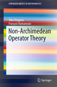 Titelbild: Non-Archimedean Operator Theory 9783319273228