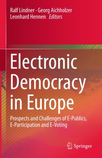 Cover image: Electronic Democracy in Europe 9783319274171