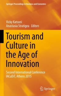 Cover image: Tourism and Culture in the Age of Innovation 9783319275277
