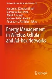 Imagen de portada: Energy Management in Wireless Cellular and Ad-hoc Networks 9783319275666