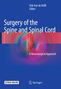 Cover image: Surgery of the Spine and Spinal Cord 9783319276113