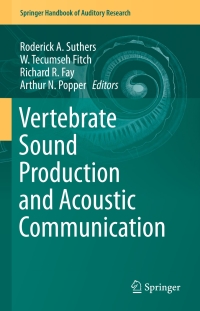 Immagine di copertina: Vertebrate Sound Production and Acoustic Communication 9783319277196