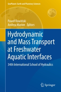 Omslagafbeelding: Hydrodynamic and Mass Transport at Freshwater Aquatic Interfaces 9783319277493