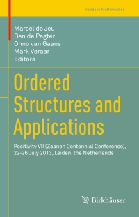 Imagen de portada: Ordered Structures and Applications 9783319278407