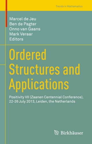 Titelbild: Ordered Structures and Applications 9783319278407