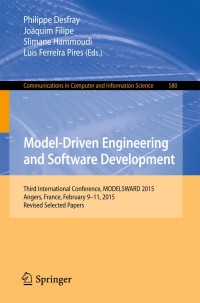 Cover image: Model-Driven Engineering and Software Development 9783319278681