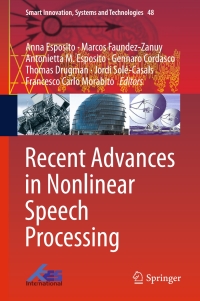 Titelbild: Recent Advances in Nonlinear Speech Processing 9783319281070