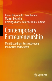 Imagen de portada: Contemporary Entrepreneurship 9783319281322