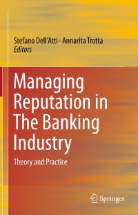 Imagen de portada: Managing Reputation in The Banking Industry 9783319282541