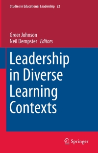 Cover image: Leadership in Diverse Learning Contexts 9783319283005