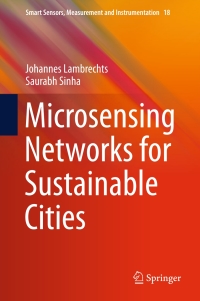 Cover image: Microsensing Networks for Sustainable Cities 9783319283579