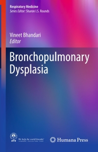 Cover image: Bronchopulmonary Dysplasia 9783319284842