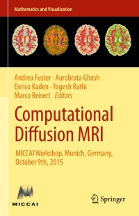 صورة الغلاف: Computational Diffusion MRI 9783319285863