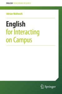 Imagen de portada: English for Interacting on Campus 9783319287324