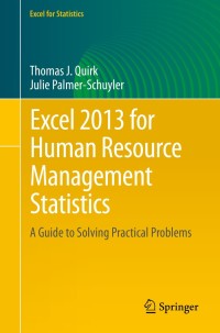 Imagen de portada: Excel 2013 for Human Resource Management Statistics 9783319289816
