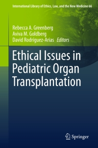 Imagen de portada: Ethical Issues in Pediatric Organ Transplantation 9783319291833