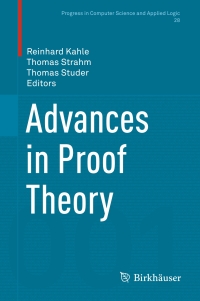 Cover image: Advances in Proof Theory 9783319291963