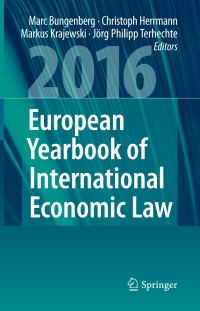 Cover image: European Yearbook of International Economic Law 2016 9783319292144