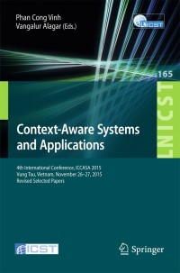 Cover image: Context-Aware Systems and Applications 9783319292359