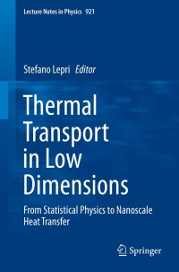 Cover image: Thermal Transport in Low Dimensions 9783319292595