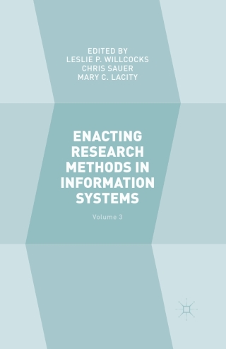 Cover image: Enacting Research Methods in Information Systems: Volume 3 9783319292717
