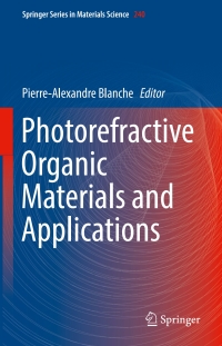 Cover image: Photorefractive Organic Materials and Applications 9783319293325