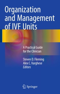 Imagen de portada: Organization and Management of IVF Units 9783319293714