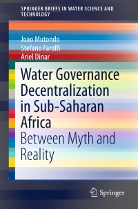 Cover image: Water Governance Decentralization in Sub-Saharan Africa 9783319294209