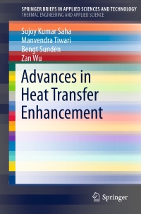 Cover image: Advances in Heat Transfer Enhancement 9783319294780