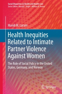Cover image: Health Inequities Related to Intimate Partner Violence Against Women 9783319295633