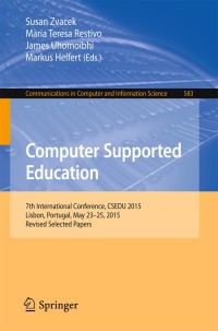 Cover image: Computer Supported Education 9783319295848