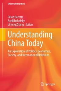 Cover image: Understanding China Today 9783319296241