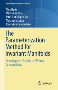 Cover image: The Parameterization Method for Invariant Manifolds 9783319296609