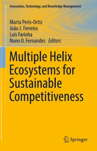 Cover image: Multiple Helix Ecosystems for Sustainable Competitiveness 9783319296753