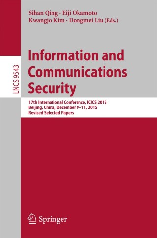Imagen de portada: Information and Communications Security 9783319298139