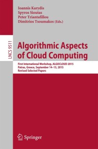Omslagafbeelding: Algorithmic Aspects of Cloud Computing 9783319299181