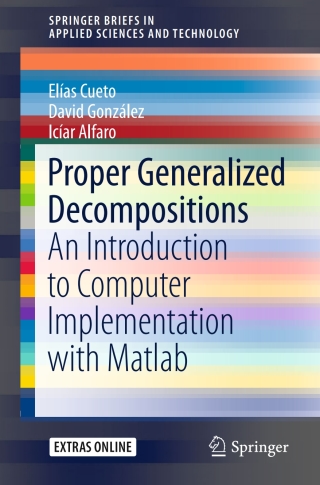 Cover image: Proper Generalized Decompositions 9783319299938